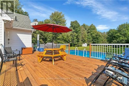 2455 Charbonneau Road, Champlain, ON - Outdoor With Above Ground Pool With Deck Patio Veranda With Exterior