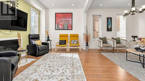 163 Iceland Poppy Trail, Brampton (Northwest Sandalwood Parkway), ON - Indoor Photo Showing Living Room With Fireplace