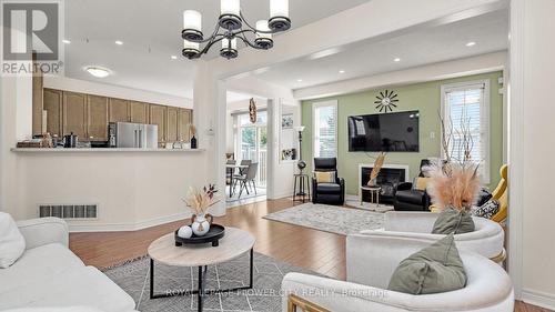 163 Iceland Poppy Trail, Brampton, ON - Indoor Photo Showing Living Room With Fireplace