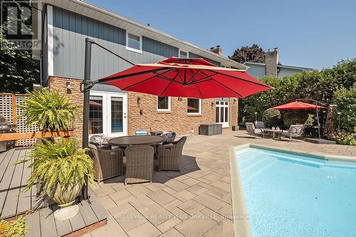 4504 Hawthorne Drive, Burlington, ON - Outdoor With In Ground Pool With Deck Patio Veranda