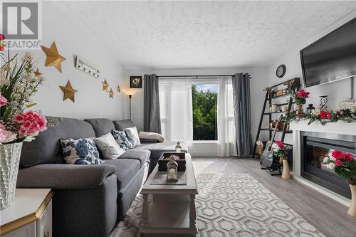 7 Isabella Street, Pembroke, ON - Indoor Photo Showing Living Room With Fireplace