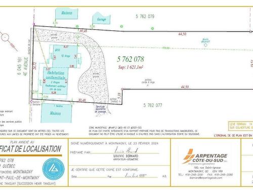 Drawing (sketch) - 252 4E Avenue, Saint-Paul-De-Montminy, QC - Other