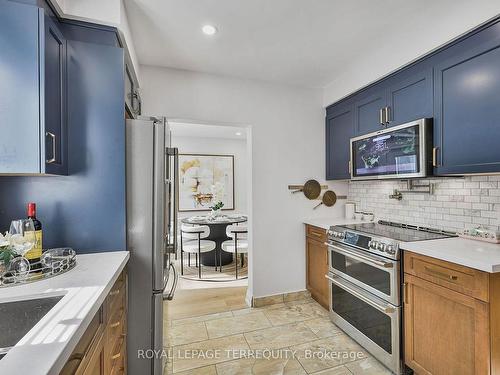 16 Mooregate Ave, Toronto, ON - Indoor Photo Showing Kitchen With Upgraded Kitchen