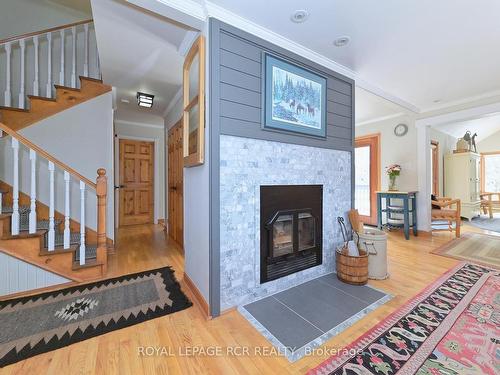 708148 County Road 21, Mulmur, ON - Indoor With Fireplace