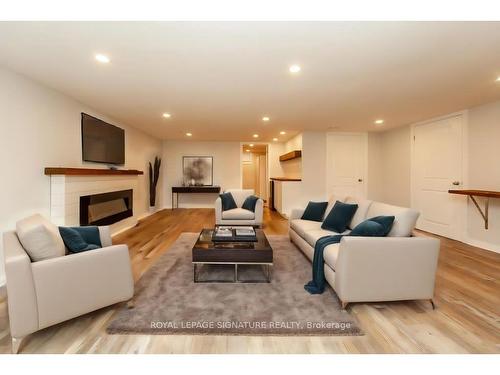 194 Loiuse St, Stratford, ON - Indoor Photo Showing Living Room With Fireplace