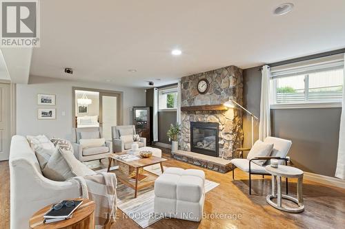 9 Woodburn Drive, Quinte West, ON - Indoor Photo Showing Living Room With Fireplace