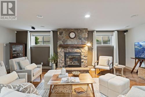 9 Woodburn Drive, Quinte West, ON - Indoor Photo Showing Living Room With Fireplace