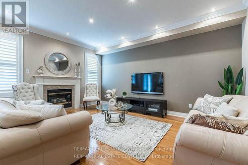 18 Fogerty Street, Brampton (Bram West), ON - Indoor Photo Showing Living Room With Fireplace