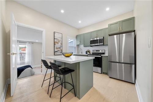 22 Windsor Street, Hamilton, ON - Indoor Photo Showing Kitchen With Stainless Steel Kitchen