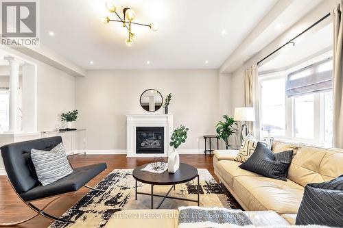 86 Galea Drive, Ajax, ON - Indoor Photo Showing Living Room With Fireplace