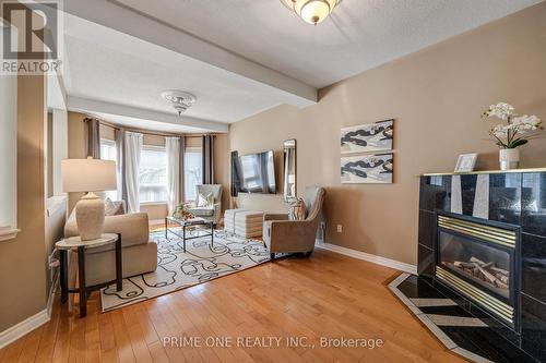 3797 Barley Trail, Mississauga (Churchill Meadows), ON - Indoor Photo Showing Living Room With Fireplace