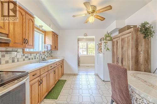 1375 Hallmark, Windsor, ON - Indoor Photo Showing Kitchen With Double Sink