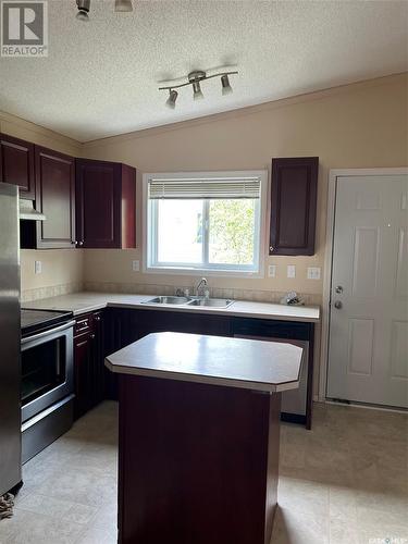 19 55 Borden Crescent, Saskatoon, SK - Indoor Photo Showing Kitchen With Double Sink