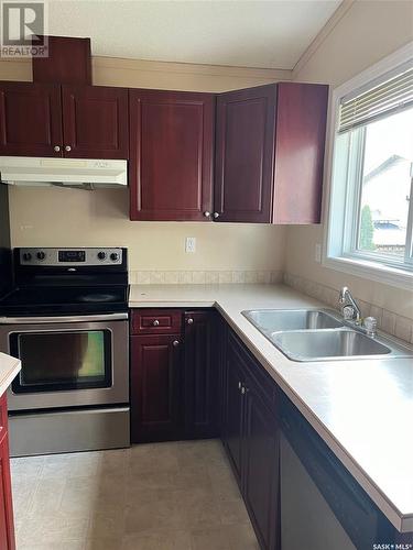 19 55 Borden Crescent, Saskatoon, SK - Indoor Photo Showing Kitchen With Double Sink