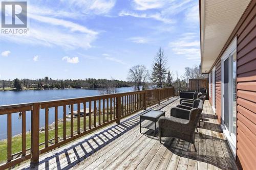 1093 Sunnyside Dr, Algoma Mills, ON - Outdoor With Body Of Water With Deck Patio Veranda With Exterior