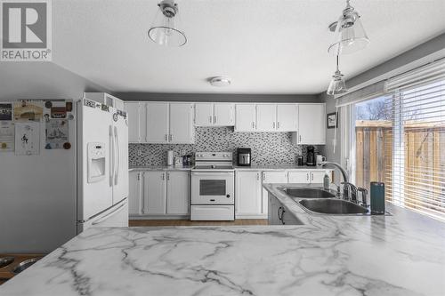 1093 Sunnyside Dr, Algoma Mills, ON - Indoor Photo Showing Kitchen With Double Sink