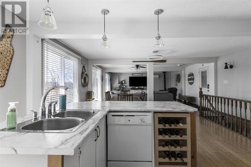 1093 Sunnyside Dr, Algoma Mills, ON - Indoor Photo Showing Kitchen With Double Sink