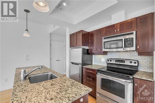 235 Kent Street Unit#1212, Ottawa, ON - Indoor Photo Showing Kitchen With Stainless Steel Kitchen