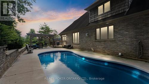 12 North Street, Brantford, ON - Outdoor With In Ground Pool