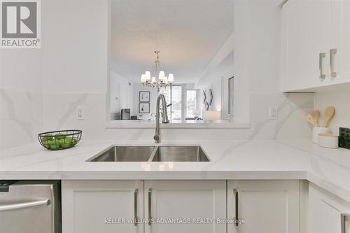 207 - 1 Emerald Lane, Vaughan, ON - Indoor Photo Showing Kitchen With Double Sink