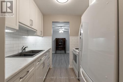 213 - 440 Wellington Street, St. Thomas, ON - Indoor Photo Showing Kitchen With Double Sink