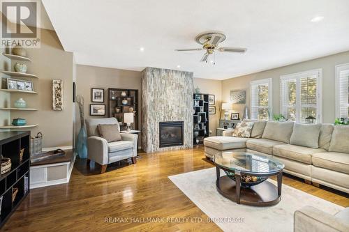 49 Carl Tennen Street, Vaughan, ON - Indoor Photo Showing Living Room With Fireplace