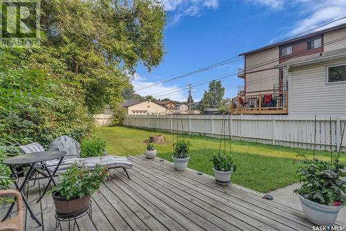 1302 7Th Avenue N, Saskatoon, SK - Outdoor With Deck Patio Veranda With Backyard