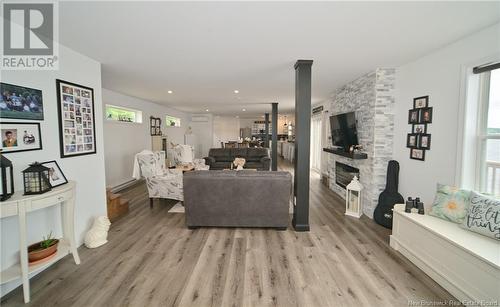 237 Rte 636, Harvey, NB - Indoor Photo Showing Living Room With Fireplace