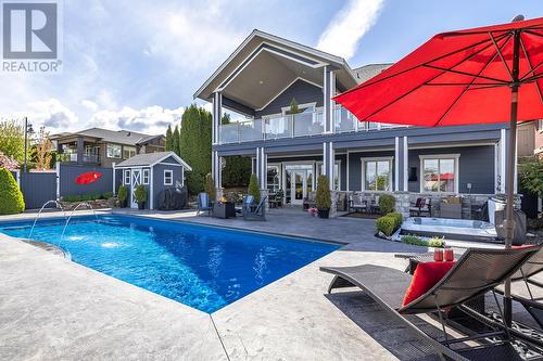 614 Quarry Avenue, Kelowna, BC - Outdoor With In Ground Pool With Deck Patio Veranda