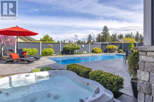 614 Quarry Avenue, Kelowna, BC - Outdoor With In Ground Pool With Deck Patio Veranda With Backyard