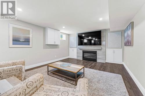 947 Easterbrook Avenue, Burlington (Bayview), ON - Indoor Photo Showing Living Room With Fireplace