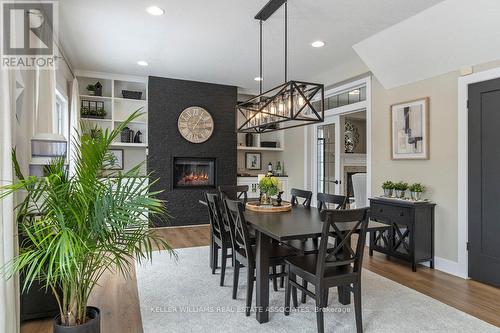 30 Madill Drive, Mono, ON - Indoor Photo Showing Dining Room With Fireplace