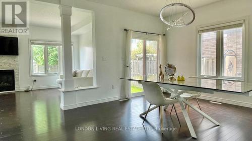 778 Blackacres Boulevard, London, ON - Indoor Photo Showing Dining Room With Fireplace