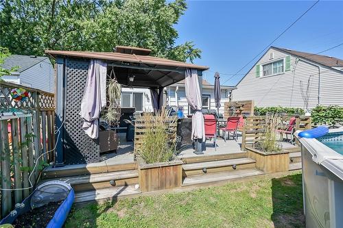 296 Julian Avenue, Hamilton, ON - Outdoor With Above Ground Pool With Deck Patio Veranda