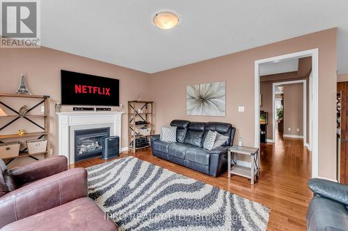 42 Atchison Drive, Caledon, ON - Indoor Photo Showing Living Room With Fireplace