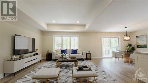 Living Room Virtually Staged - 116 Storyland Road, Renfrew, ON - Indoor Photo Showing Living Room