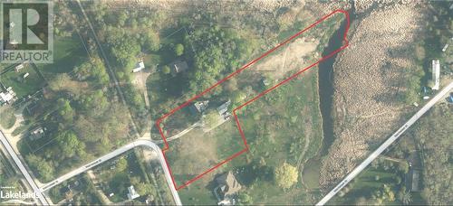 Satellite view with approximate lot line - 3010 Matchedash Street, Severn, ON - 