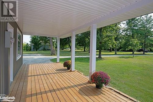 Front Veranda - 3010 Matchedash Street, Severn, ON - Outdoor With Deck Patio Veranda