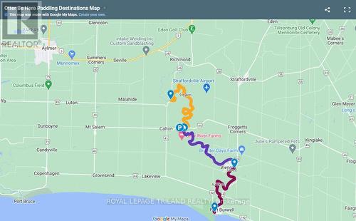 Drop Off Map - 54004 Calton Line, Bayham, ON 