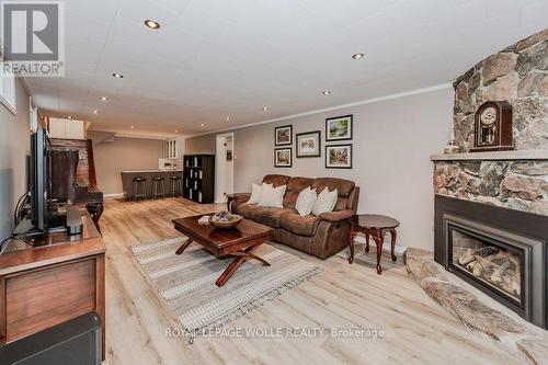 43 Windom Road, Kitchener, ON - Indoor Photo Showing Living Room With Fireplace