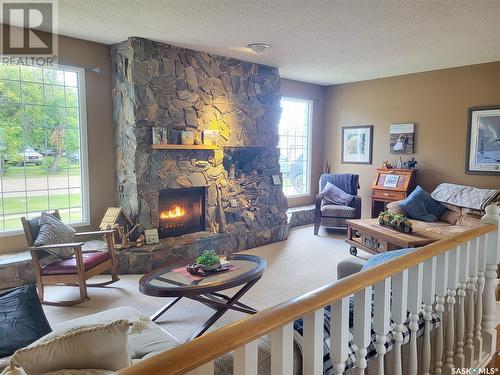 329 1St Avenue, St.Benedict, SK - Indoor Photo Showing Living Room With Fireplace