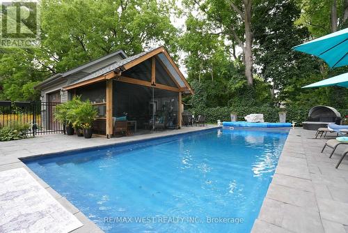 115 Clapperton Street, Barrie, ON - Outdoor With In Ground Pool With Deck Patio Veranda With Backyard