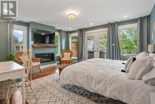 115 Clapperton Street, Barrie, ON - Indoor Photo Showing Bedroom With Fireplace