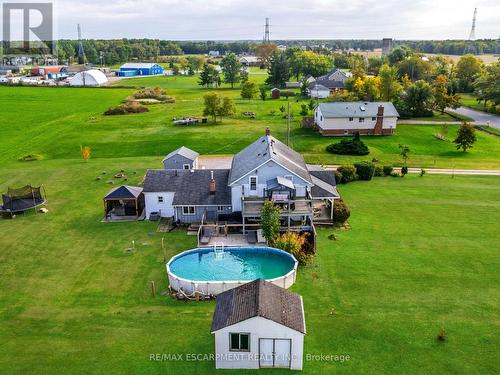 1739 Caistor Centre Road, West Lincoln, ON - Outdoor With Above Ground Pool With View