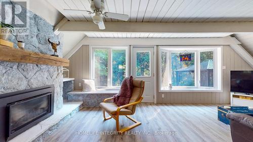 9051 Boyne River Road, Adjala-Tosorontio, ON - Indoor Photo Showing Living Room With Fireplace