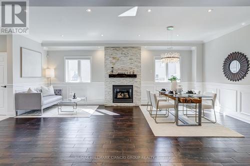 81 Aidan Drive, Vaughan, ON - Indoor Photo Showing Living Room With Fireplace