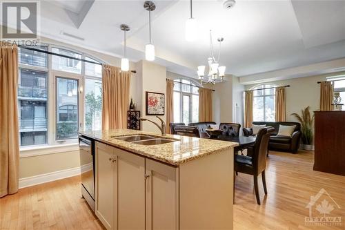 95 Bronson Avenue Unit#403, Ottawa, ON - Indoor Photo Showing Kitchen With Double Sink