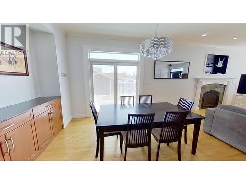 9624 113 Avenue, Fort St. John, BC - Indoor Photo Showing Dining Room With Fireplace