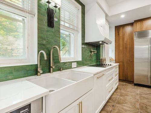 Kitchen - 344  - 346 Ch. De La Côte-Ste-Catherine, Montréal (Outremont), QC - Indoor Photo Showing Kitchen With Double Sink