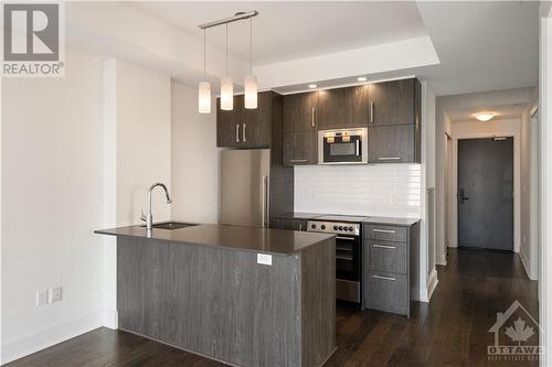 255 Bay Street Unit#1513, Ottawa, ON - Indoor Photo Showing Kitchen With Stainless Steel Kitchen With Upgraded Kitchen